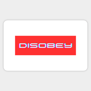 Disobey the Norm Typography Tee Sticker